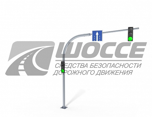 Опора СОД-Г-6,6-6,0 для светофоров и дорожных знаков